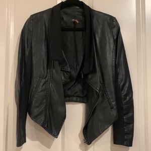 Faux leather jacket
